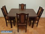 Stół rozkładany cztery krzesła - Obrazek 1