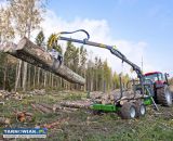 Przyczepa leśna 9t dźwig 6.3m - Obrazek 3