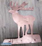 Renifer jeleń płaskorzeźba - Obrazek 2
