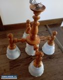 Żyrandol lampa drewniana  - Obrazek 1