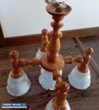 Żyrandol lampa drewniana  - Obrazek 3