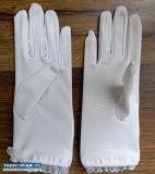 Rękawiczki białe komunijne - Obrazek 2