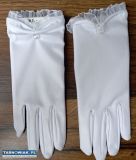 Rękawiczki białe komunijne - Obrazek 1