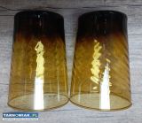 Bursztynowe szklanki PRL  - Obrazek 1