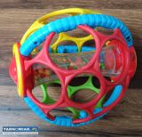 Grzechotka Kula Miękka Kolorowa Piłka Z Kuleczkami - Obrazek 2