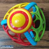 Grzechotka Kula Miękka Kolorowa Piłka Z Kuleczkami - Obrazek 1