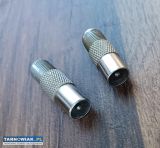 Łącznik złącze antenowe F beczka wtyk - Obrazek 3