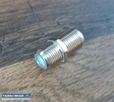 Łącznik złącze antenowe F beczka wtyk - Obrazek 2