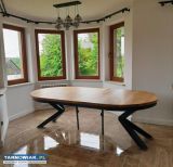 Stół okrągły rozsuwany loft pająk - Obrazek 3