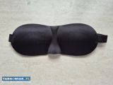 Opaska na oczy do spania 3D, satynowa, regulowana - Obrazek 2