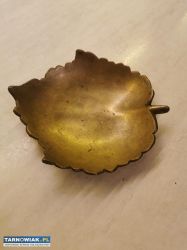 Metalowy talerzyk, patera, dekoracyjny liść - Obrazek 2