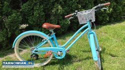 Rower 24 Elops Decathlon bdb stan koszyk przerzutk - Obrazek 1