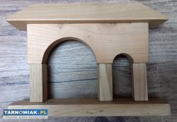 Drewniana brama Tarnowa Klocki drewniane handmade - Obrazek 2