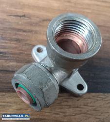 Kolano naścienne 16x1/2 GW  do systemów PEX - Obrazek 1