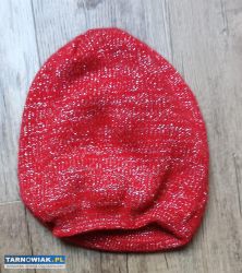 Czerwona czapka komin zestaw - Obrazek 3