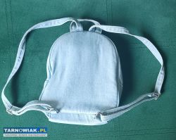 Plecak plecaczek jeansowy dżinsowy dziewczęcy tęcz - Obrazek 2