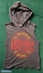 Koszulka z kapturem ac/dc h&m 110-116 - Obrazek 1