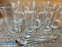 Szklanki do kawy latte 280ml 6szt + łyżeczki - Obrazek 2