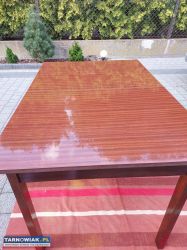 Stół jadalniany, rozkładany z czasów PRL - Obrazek 1