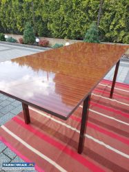 Stół jadalniany, rozkładany z czasów PRL - Obrazek 2