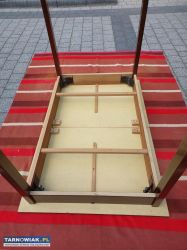 Stół jadalniany, rozkładany z czasów PRL - Obrazek 3