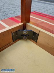 Stół jadalniany, rozkładany z czasów PRL - Obrazek 4