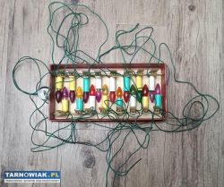 Lampki choinkowe świeczki  PRL kolekcjonerskie - Obrazek 3