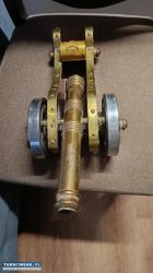 armata z mosiądzu boki drewno - Obrazek 3