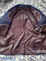 Szafirowy elegancki garnitur męski - Obrazek 4