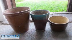 doniczki gliniane 3szt - Obrazek 1