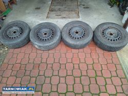 Sprzedam komplet 4 kół R15 na felgach stalowych - Obrazek 1
