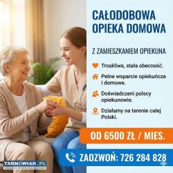 Oferujemy całodobową opiekę seniora z zamieszkanie - Obrazek 1