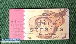 Dire Straits On every street 1992 bilet naklejka - Obrazek 1