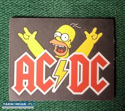 AC/DC naklejka sticker Hommer Simpson - Obrazek 1