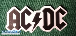 AC/DC naklejka sticker logo zespołu czarne - Obrazek 1