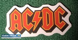 AC/DC naklejka sticker logo zespołu czerwone - Obrazek 1