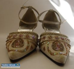 CESARE E  Pantofle baleriny na obcasie - Obrazek 1