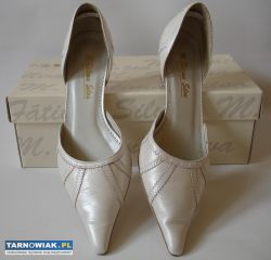 M.Fatima Silva 36 kremowo białe szpilki - Obrazek 1