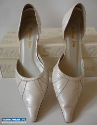 M.Fatima Silva 36 kremowo białe szpilki - Obrazek 2