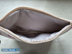 Miękka kosmetyczka   jednokomorowa  w wisienki - Obrazek 2