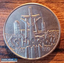 Moneta solidarność 10000zł 10 lat 1980-1990 1990 - Obrazek 1
