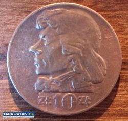 Moneta 10 zł Tadeusz Kościuszko 1959 rok - Obrazek 1