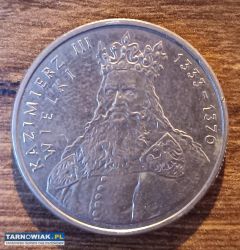 Moneta 100zł Kazimierz III Wielki 1987 rok - Obrazek 1