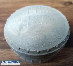 Zabytkowy retro pojemnik na szpili PRL - Obrazek 1