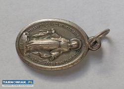 Religijny medalion katolicki św. Jerzy Maryja - Obrazek 2