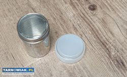 Dozownik szklanka do przypraw cukru pudru ze stali - Obrazek 2