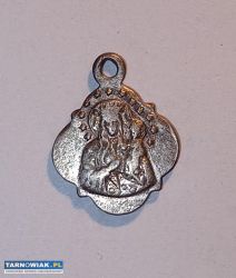 Stary medalik vintage Matka Boska Częstochowska - Obrazek 1