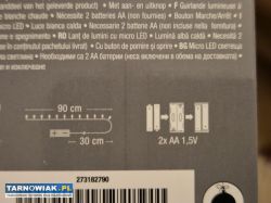 Świecący kabel, lampki girlanda świetlna, ciastecz - Obrazek 3