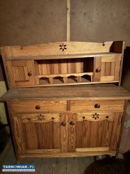 Stół z krzesłami + półki i kredens CEPELIA - Obrazek 1