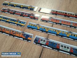 Magnesy EN57 na lodówkę 8 szt. - Magnesiki-Kolejow - Obrazek 1